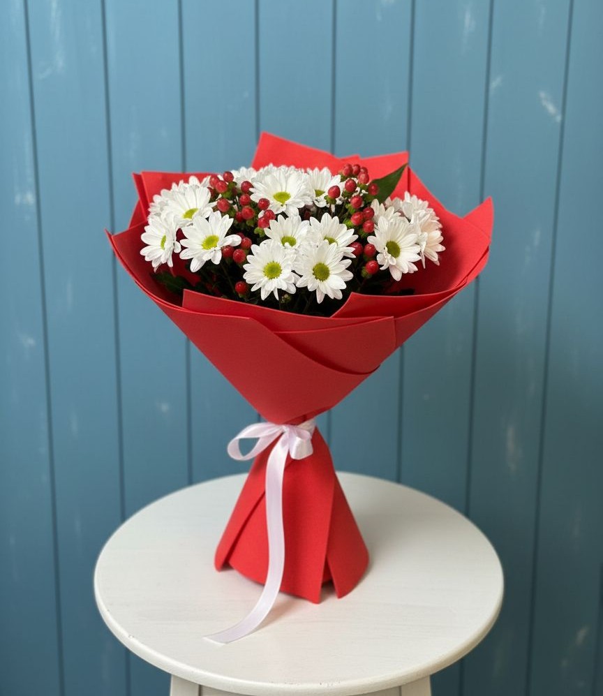 Букет цветов из: Хризантемы в Богословке Пензенской области