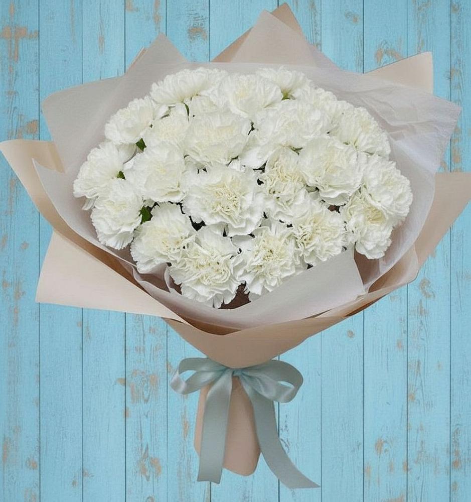 Букет цветов из: Гвоздики в Богословке Пензенской области