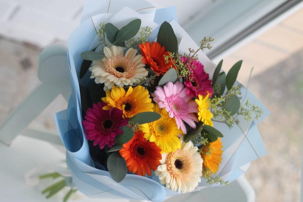 Букет цветов из: Герберы в Богословке Пензенской области