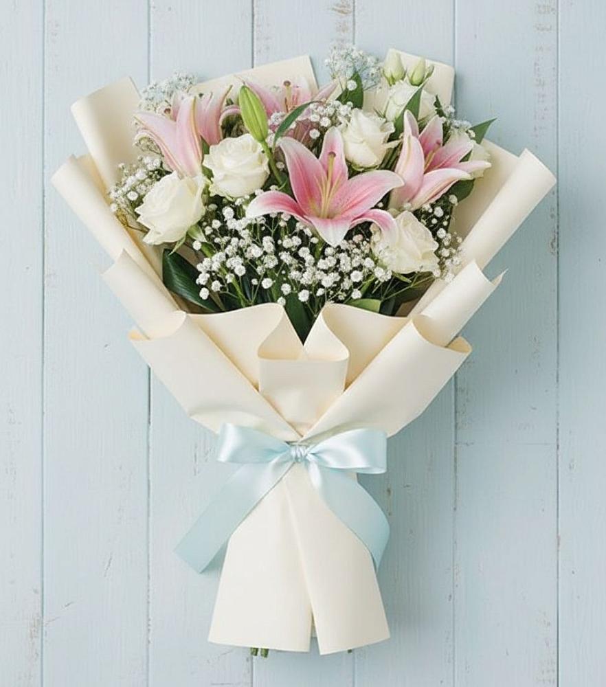 Букет цветов из: Лилии в Богословке Пензенской области