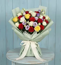 Букет цветов из:  Розы в Богословке Пензенской области