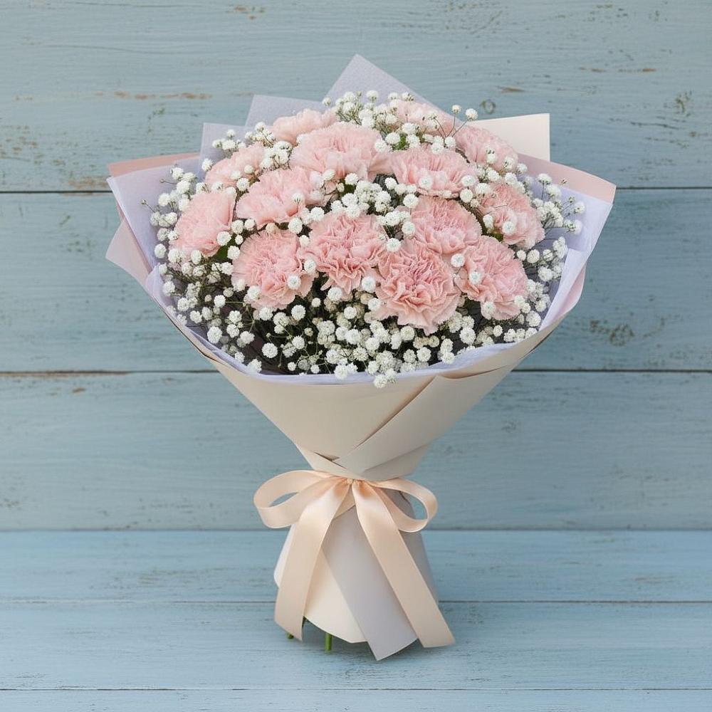 Букет цветов из: Гвоздики в Богословке Пензенской области