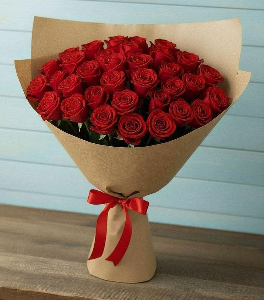 Букет Красные розы Милано в Богословке Пензенской области