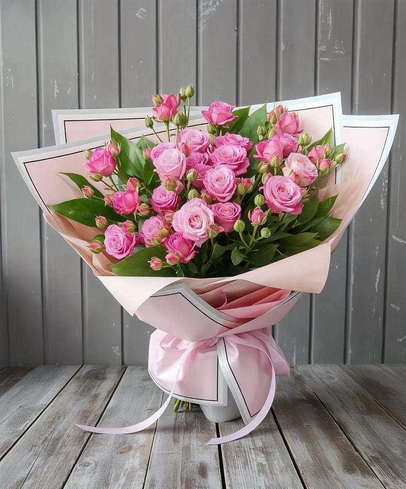 Букет Розовый кустик в Богословке Пензенской области