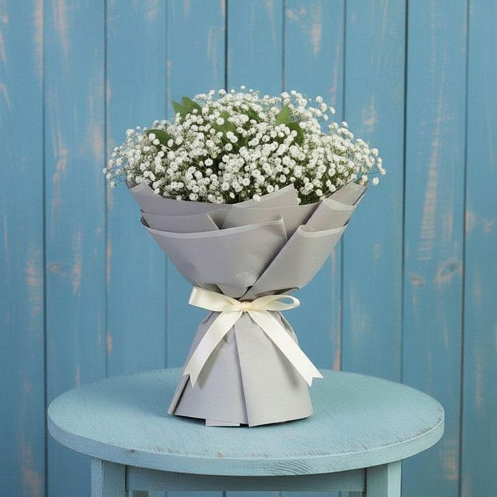 Букет цветов из: Гипсофила в Богословке Пензенской области