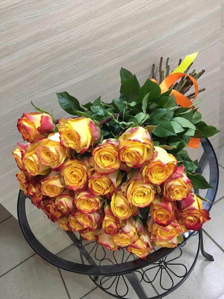 Букет Желтые розы в Богословке Пензенской области