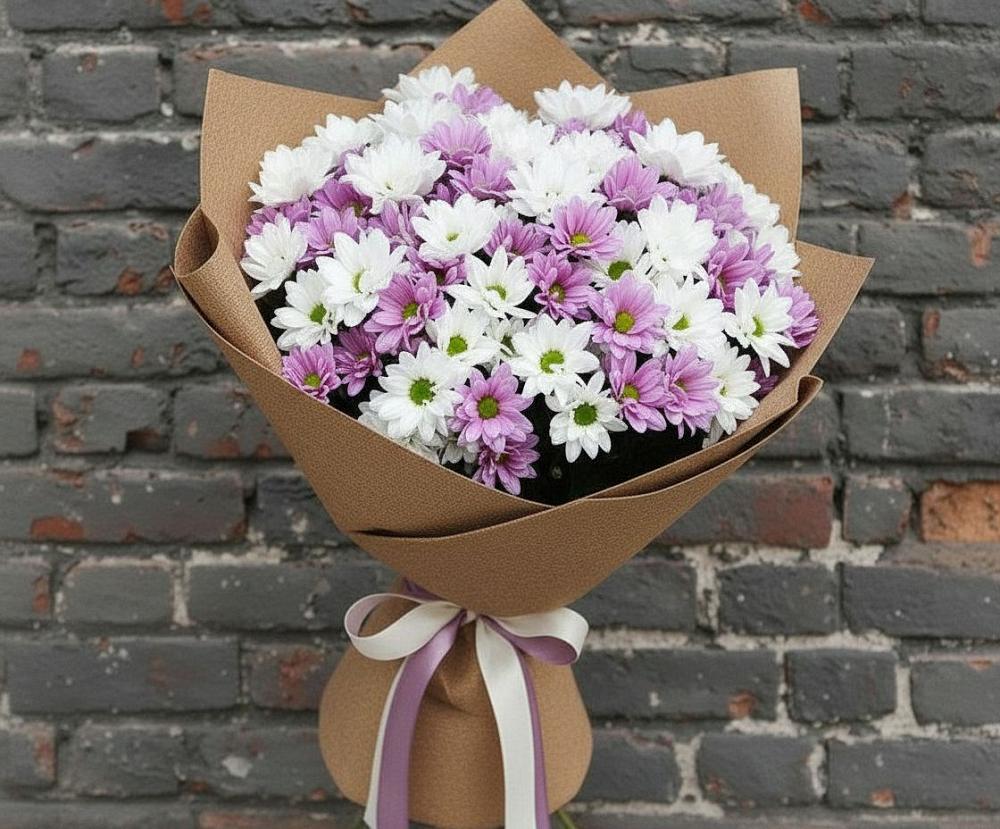 Букет цветов из: Хризантемы в Богословке Пензенской области