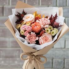Букет цветов из:  Гвоздики, Хризантемы и Розы в Богословке Пензенской области