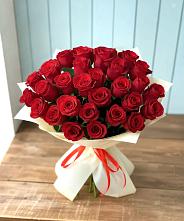 Букет 29 Красных роз в Богословке Пензенской области