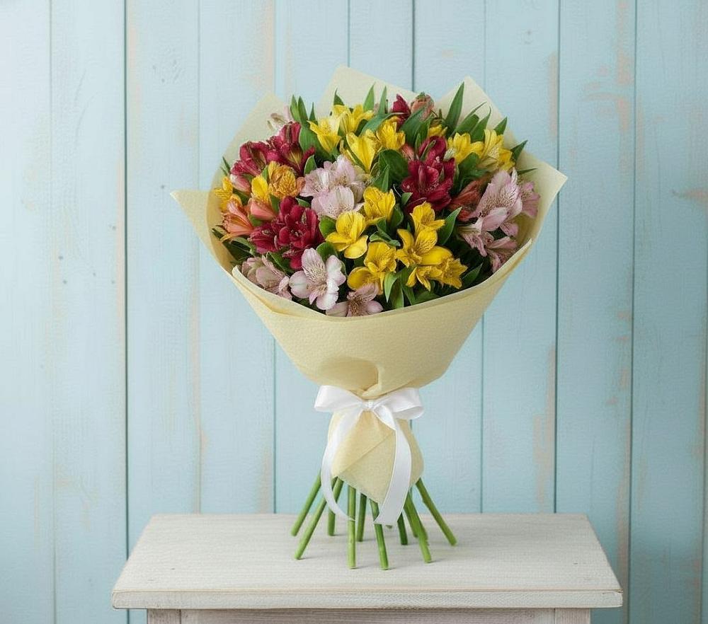 Букет цветов из: Альстромерии в Богословке Пензенской области