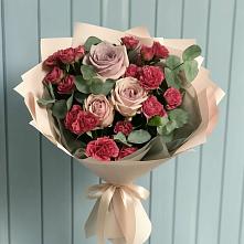 Букет цветов из:  Гвоздики и Розы в Богословке Пензенской области